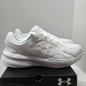 Under Armour UA Edge Leather Women's Size 10 White Leather